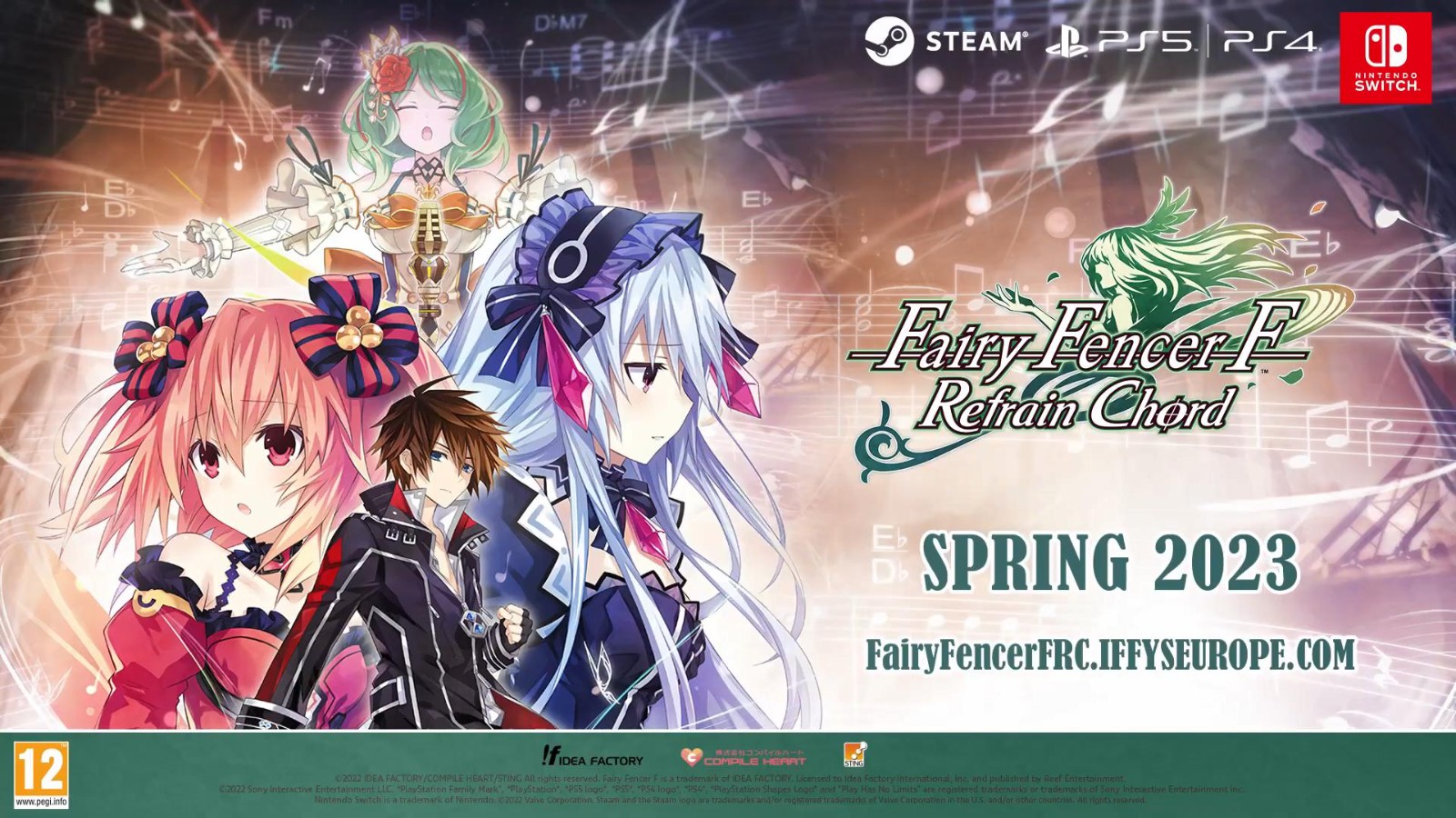 《妖精剑士F：Refrain Chord》海外版2023年春发售 Steam支持中文