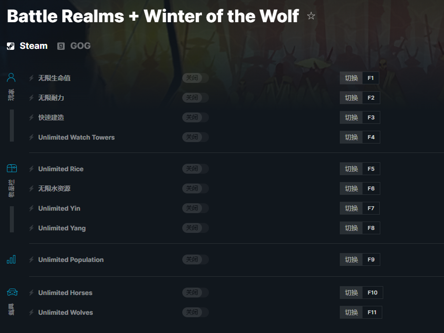 《魔域帝国：冬狼之夜》v2023.6.13十二项修改器[MrAntiFun]