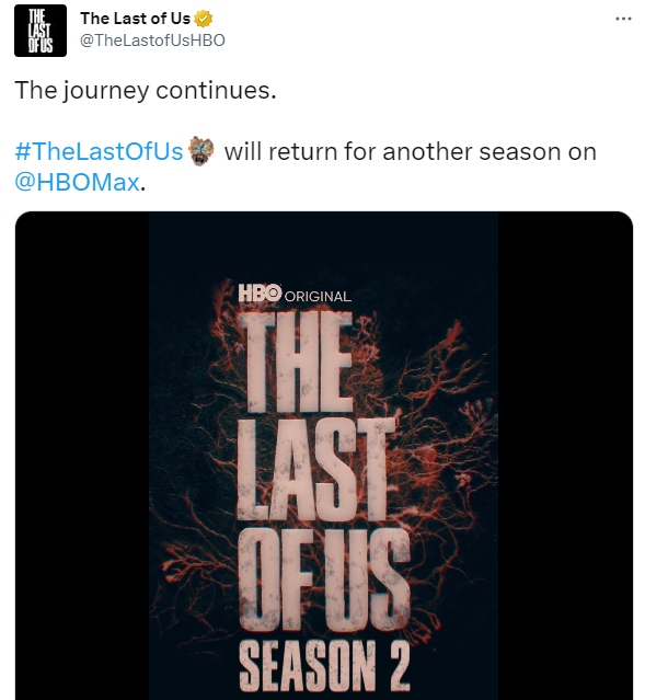 HBO《最后的生还者》剧集确认续订第二季