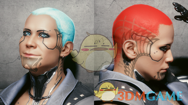 《赛博朋克2077》Hair caps（独立加载头发颜色）MOD下载