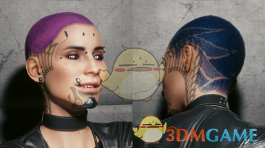 《赛博朋克2077》Hair caps（独立加载头发颜色）MOD下载