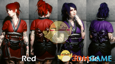 《赛博朋克2077》六号白银商店-FFVII蒂法和服MOD下载