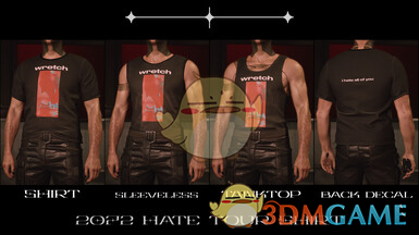 《赛博朋克2077》FRAIL Inc商店-merch for Wretch周边服装MOD下载