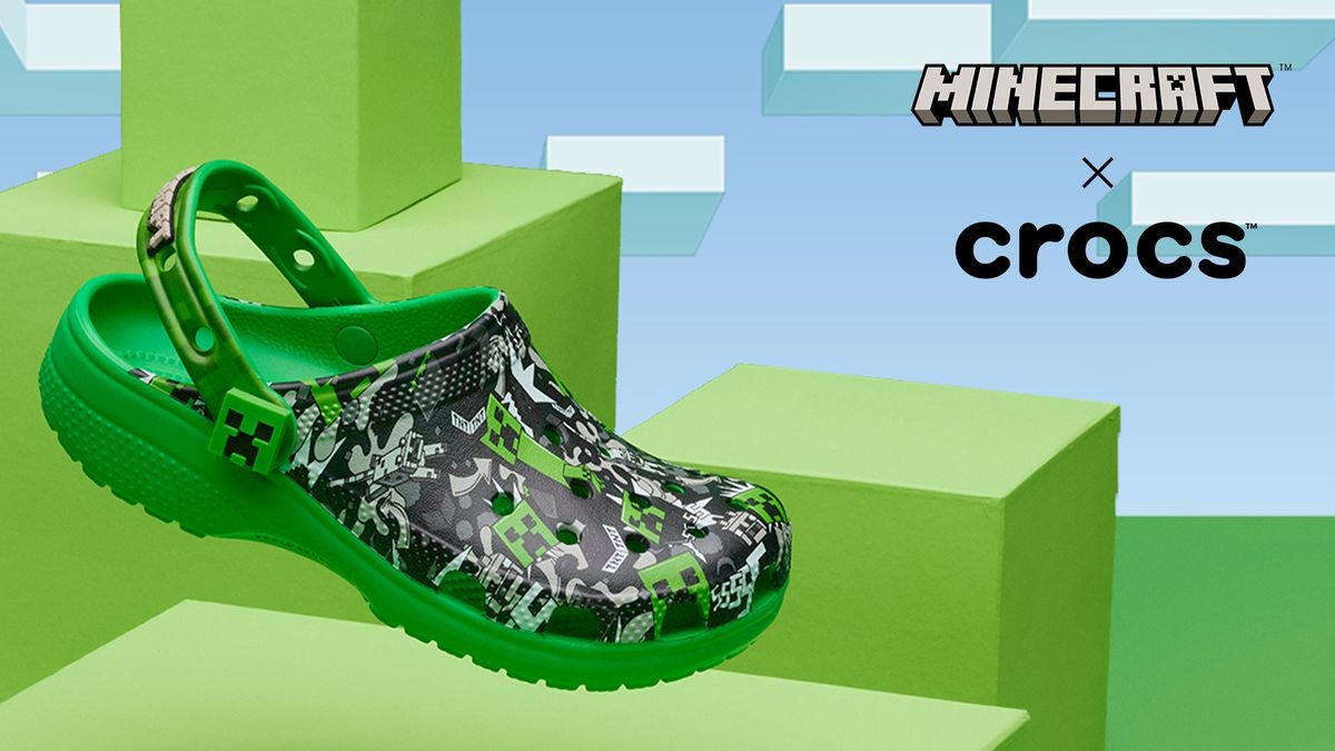 微软携手Crocs推出《我的世界》联名洞洞鞋