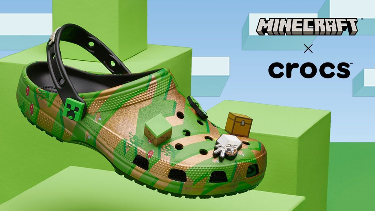 微软携手Crocs推出《我的世界》联名洞洞鞋