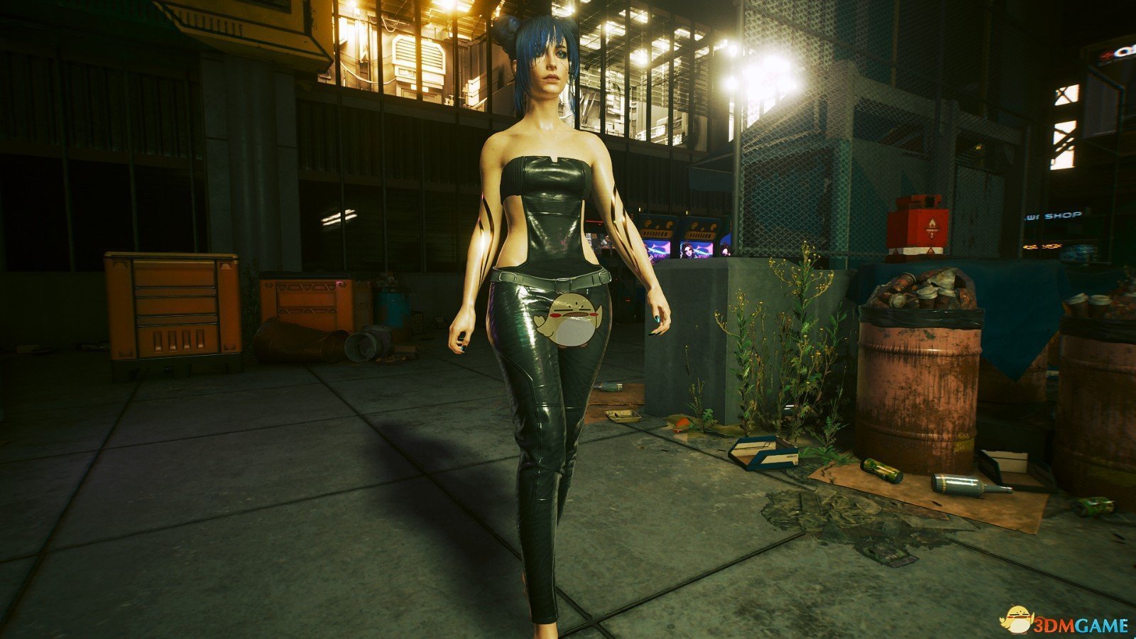 《赛博朋克2077》M.R镂空连体裤MOD下载