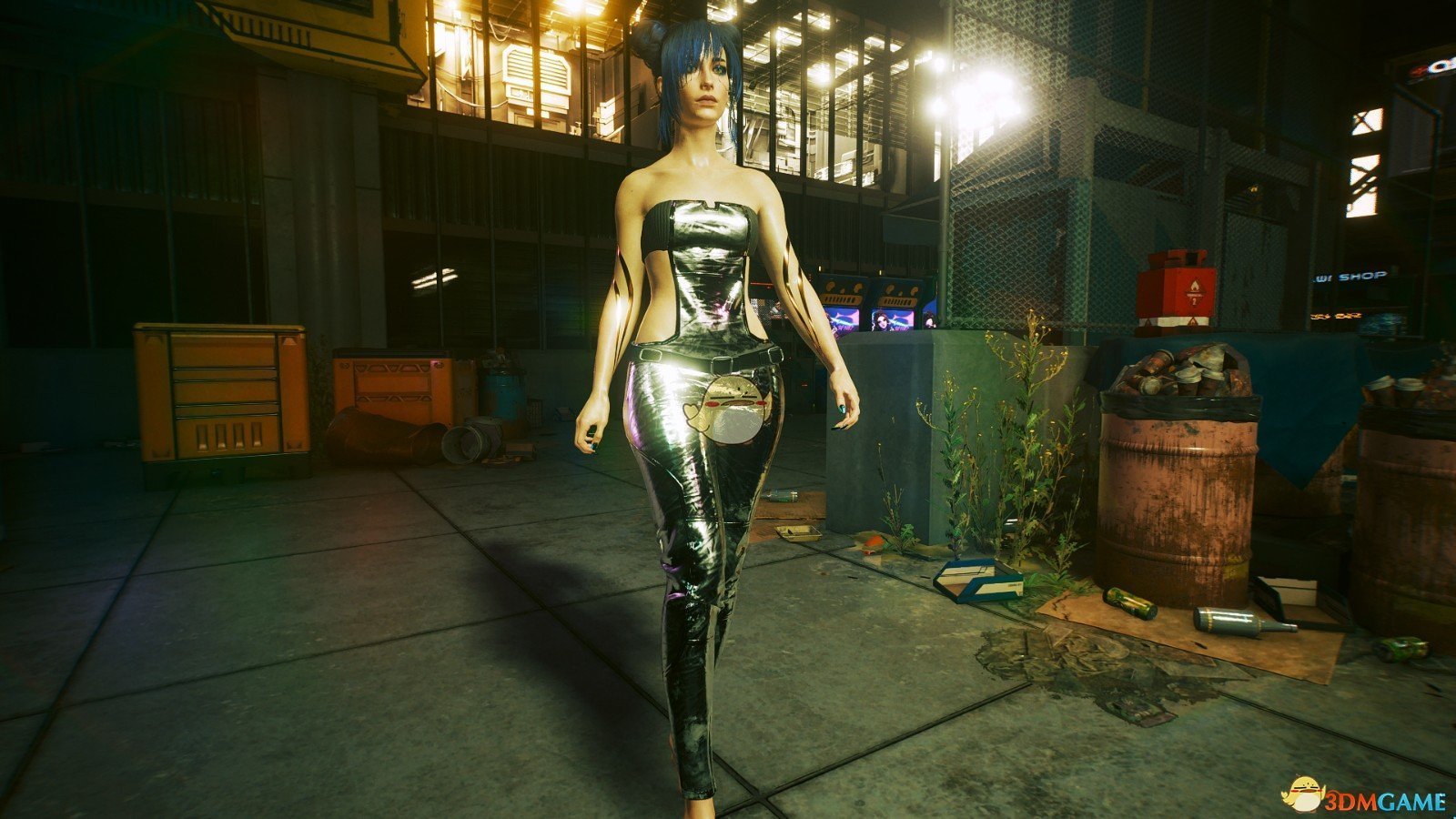 《赛博朋克2077》M.R镂空连体裤MOD下载