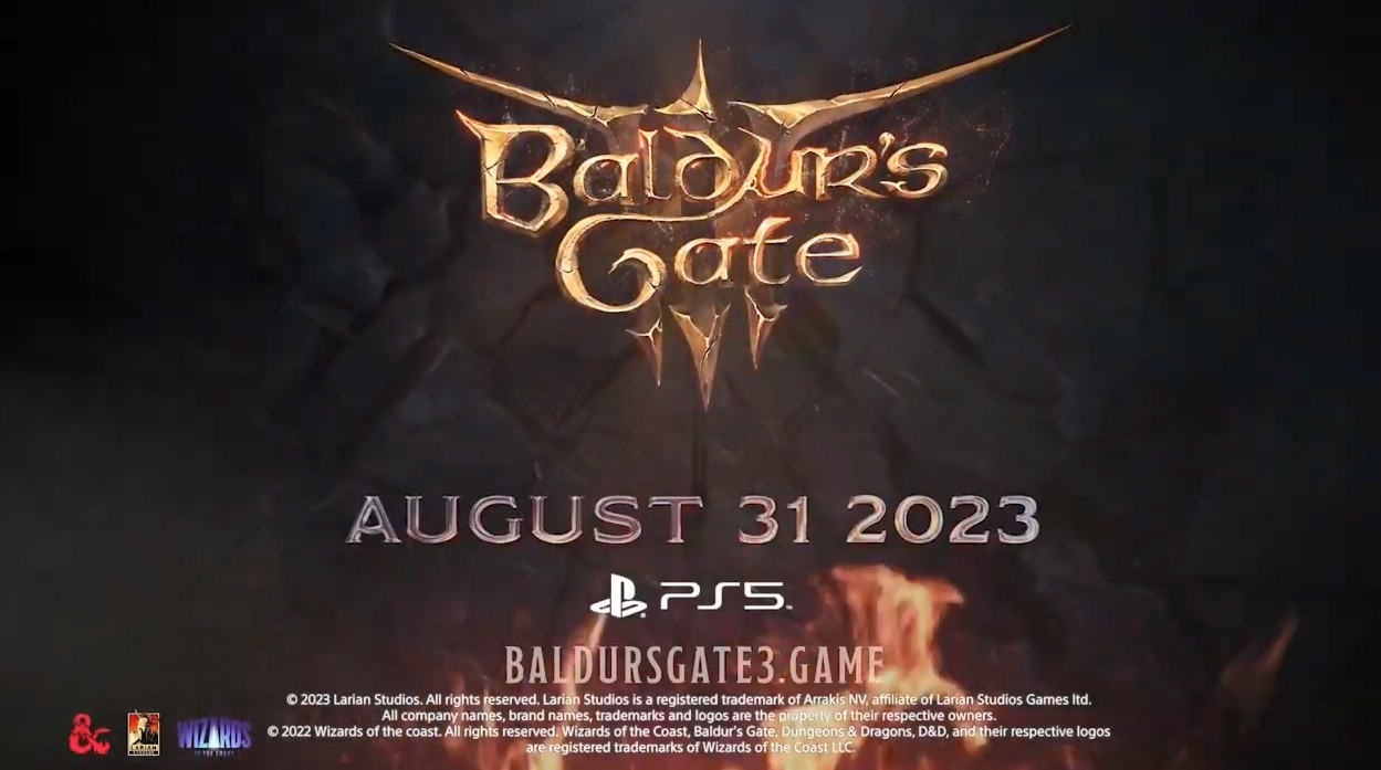 《博德之门3》确认登陆PS5 发售日公开