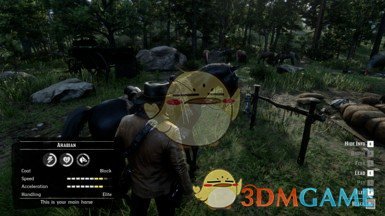 《荒野大镖客2》第2章保存东萨切尔和黑阿拉伯马存档