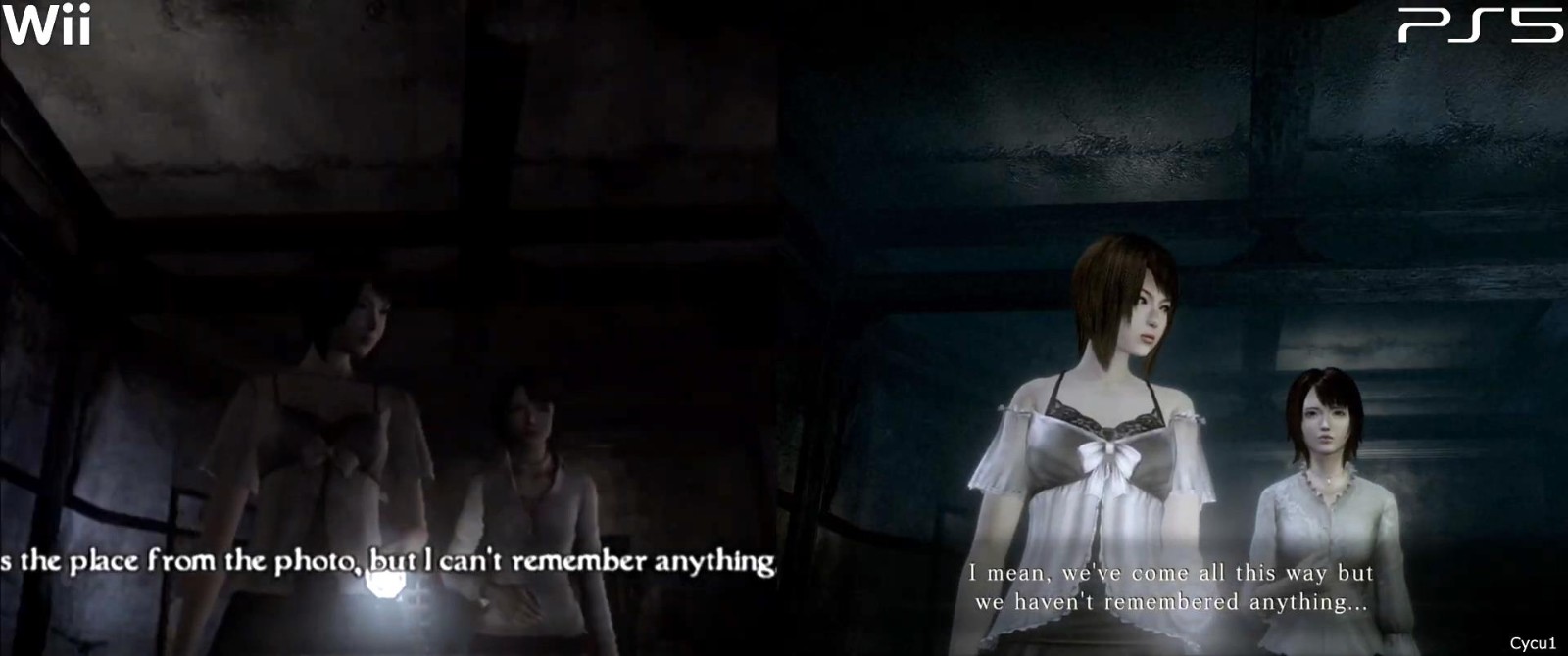 《零：月蚀的假面》重制版与原版对比 美少女颜值提升