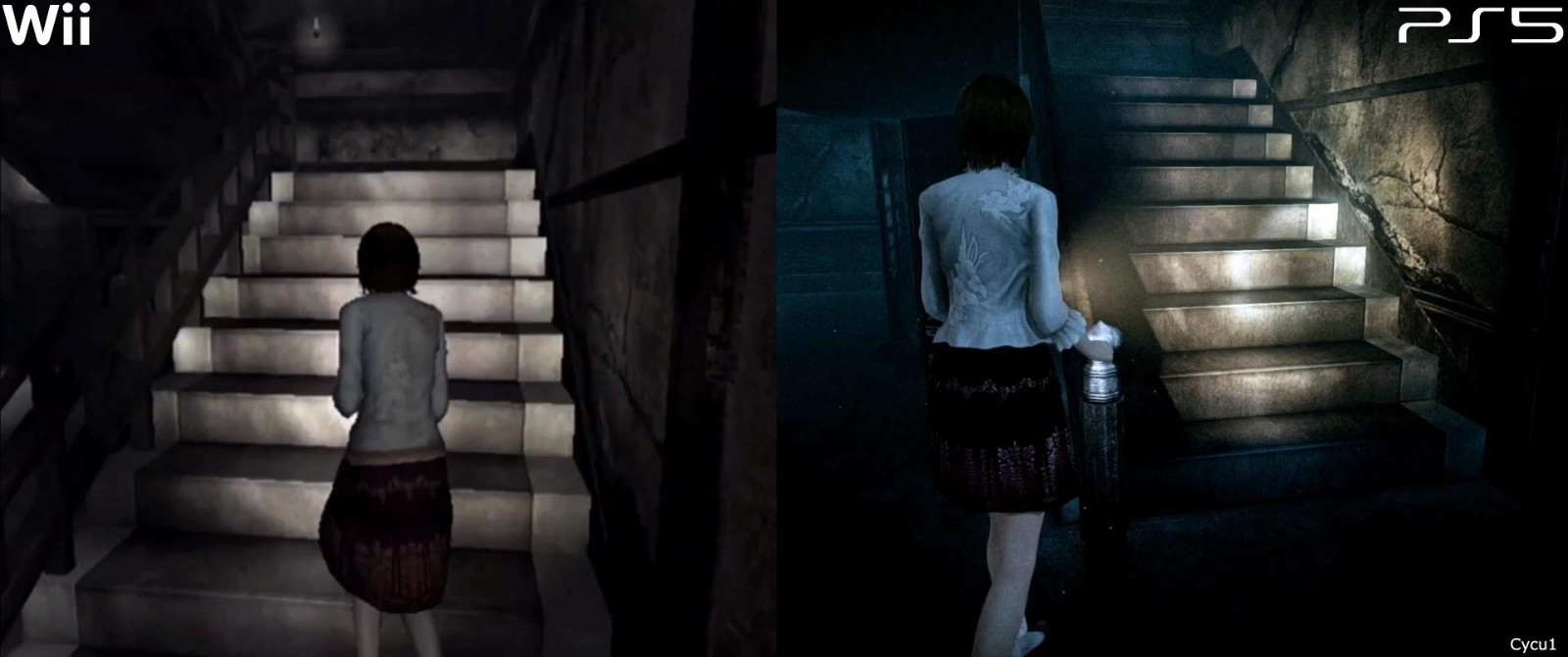 《零：月蚀的假面》重制版与原版对比 美少女颜值提升