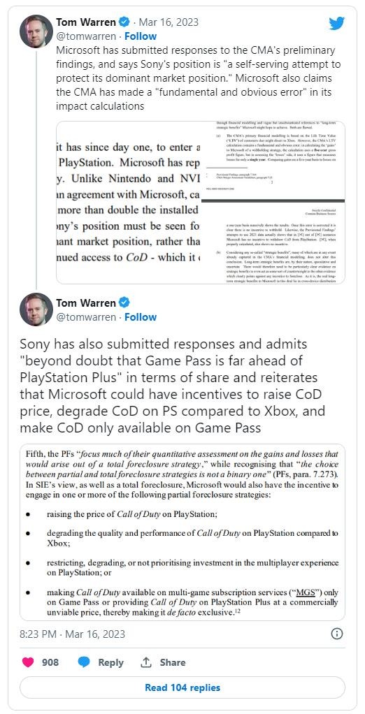 索尼在CMA声明中承认微软XGP领先于PS Plus