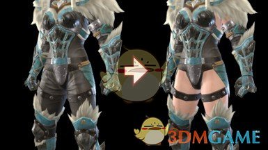 《怪物猎人：崛起》MadyHeim的雪鬼兽套装MOD