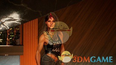 《赛博朋克2077》Bedellia的鲜艳的大头巾MOD