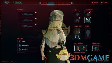 《赛博朋克2077》BAMF发型MOD