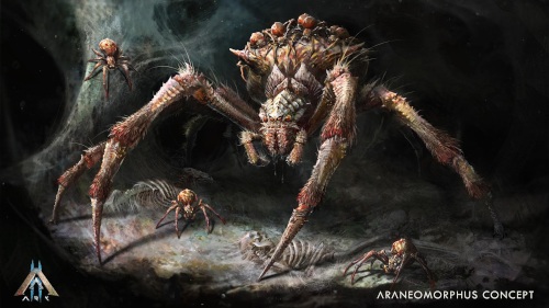 《方舟2》公布最新生物概念图，远古蜘蛛带来恐怖惊吓