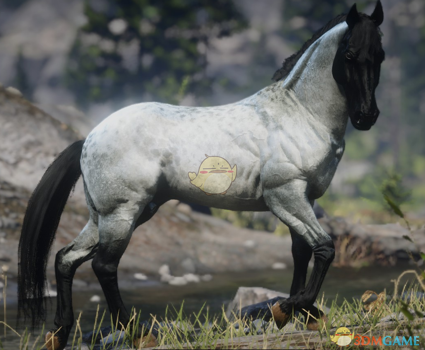 《荒野大镖客2》白身蓝点穆尔格斯马MOD