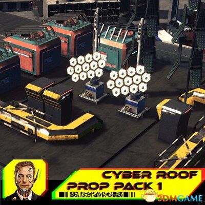 《城市：天际线》赛博朋克屋顶工具包MOD