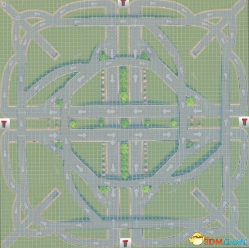 《城市：天际线》地下环岛+地上双环岛立交+高速出入口MOD