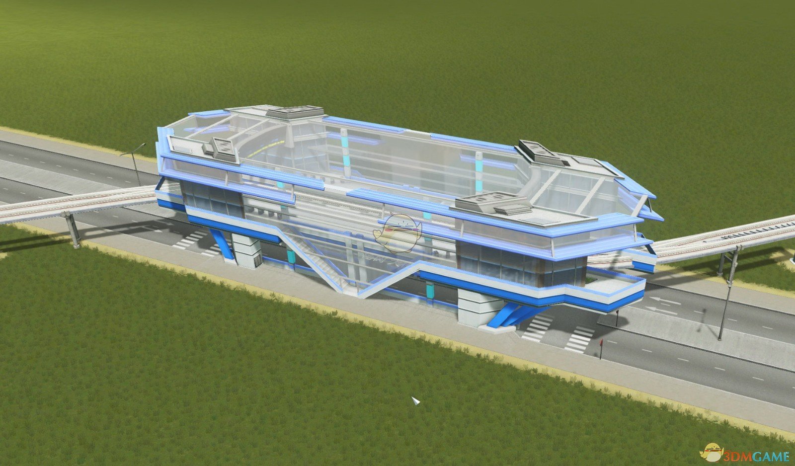 《城市：天际线》现代四道上层单轨站MOD