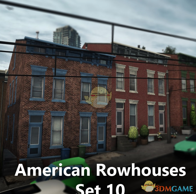 《城市：天际线》第10美式排屋套装住宅MOD