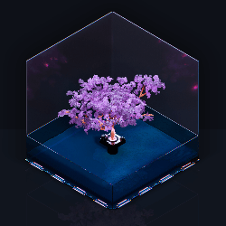 《Wallpaper Engine》盒中樱花树高清动态壁纸