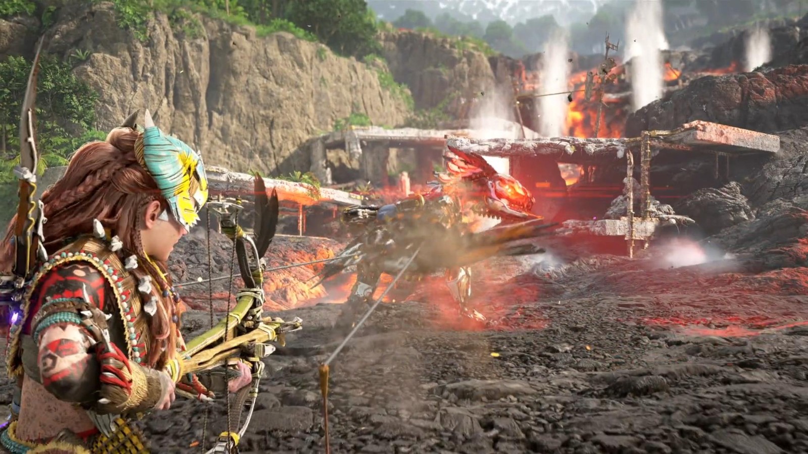 《地平线：西之绝境》DLC“燃烧海岸”新视频 大战机械兽