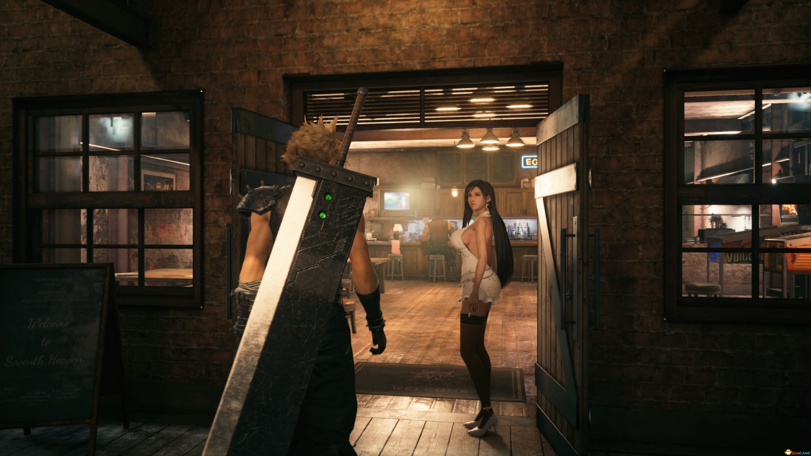《最终幻想7：重制版》性感黑丝短裙蒂法MOD