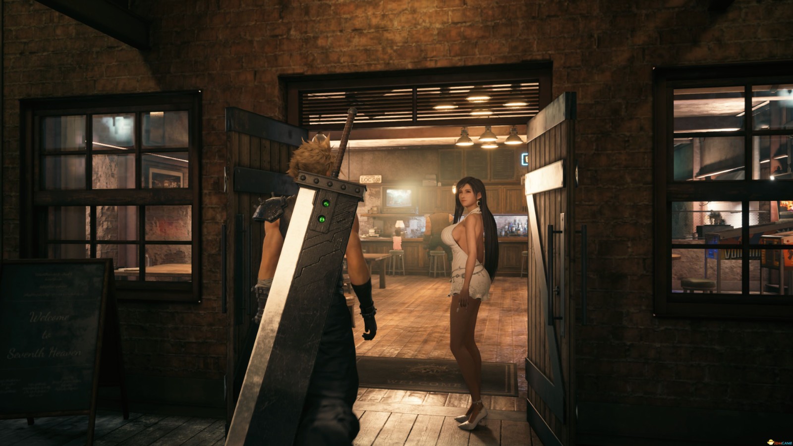 《最终幻想7：重制版》性感黑丝短裙蒂法MOD