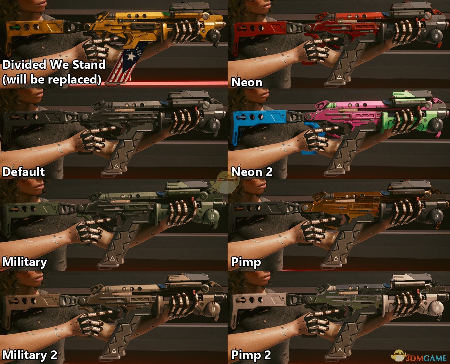 《赛博朋克2077》不朽武器-分则能成皮肤替换MOD