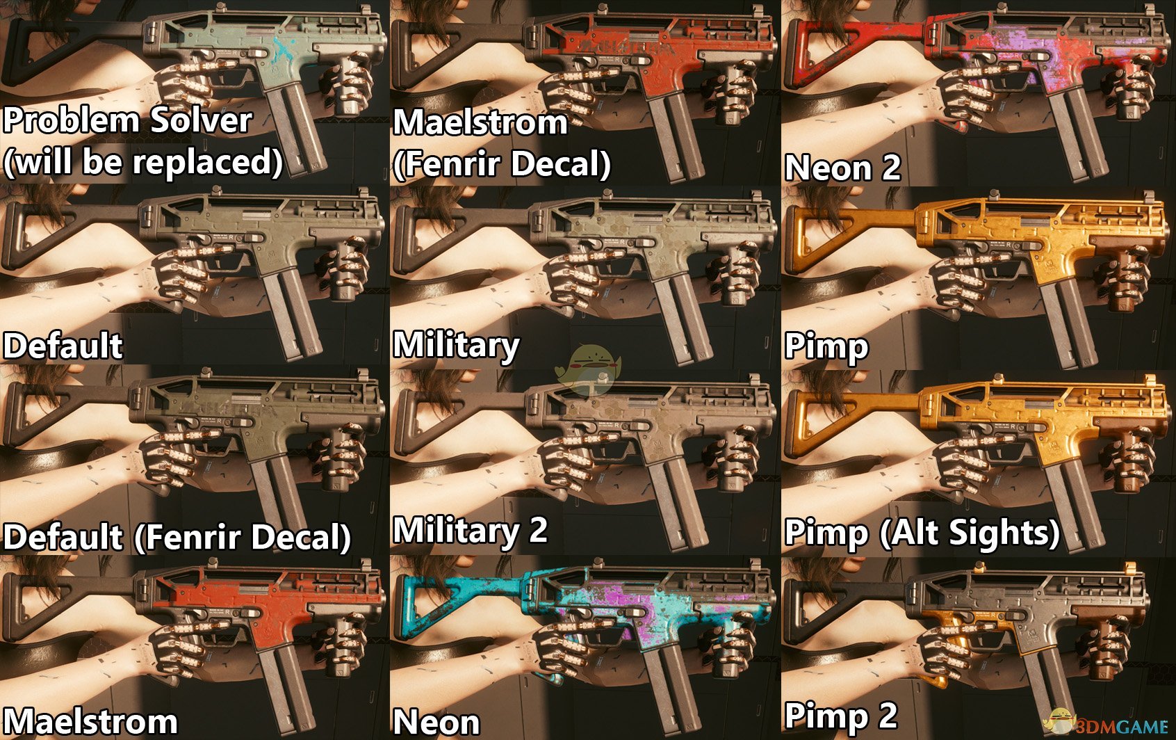 《赛博朋克2077》不朽武器-力大砖飞皮肤替换MOD