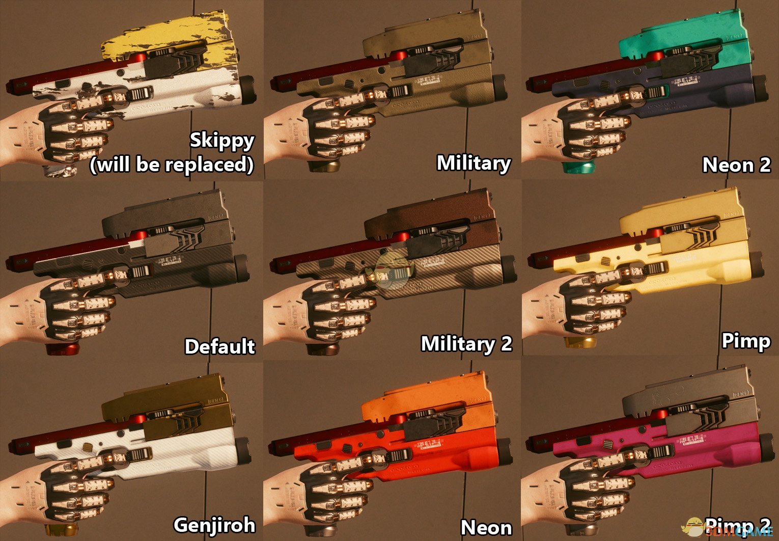 《赛博朋克2077》不朽武器-四季宝皮肤替换MOD