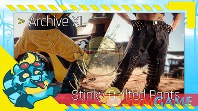 《赛博朋克2077》The RVC00N Dumpster-绗缝长裤MOD