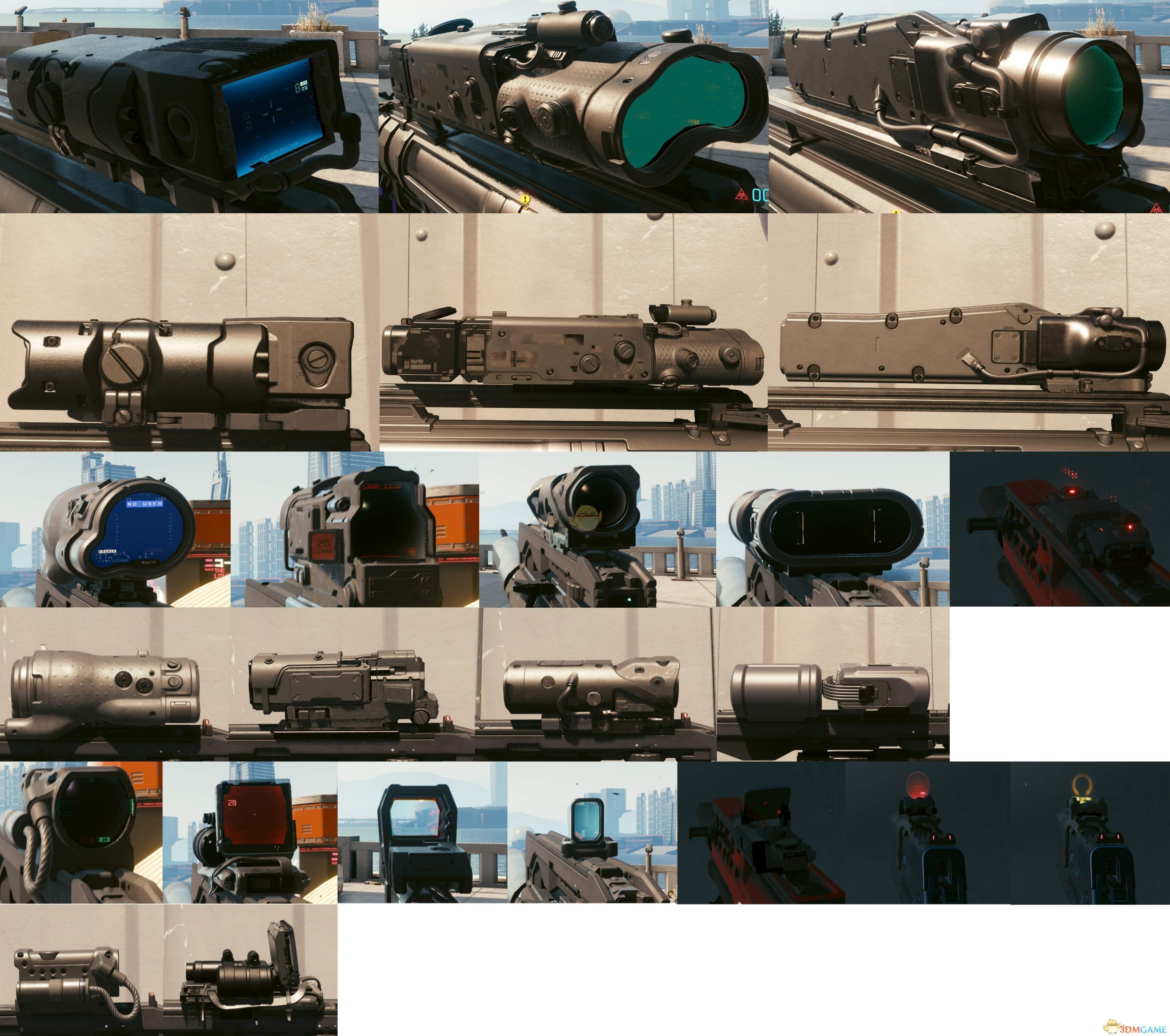 《赛博朋克2077》倍镜无皮肤MOD