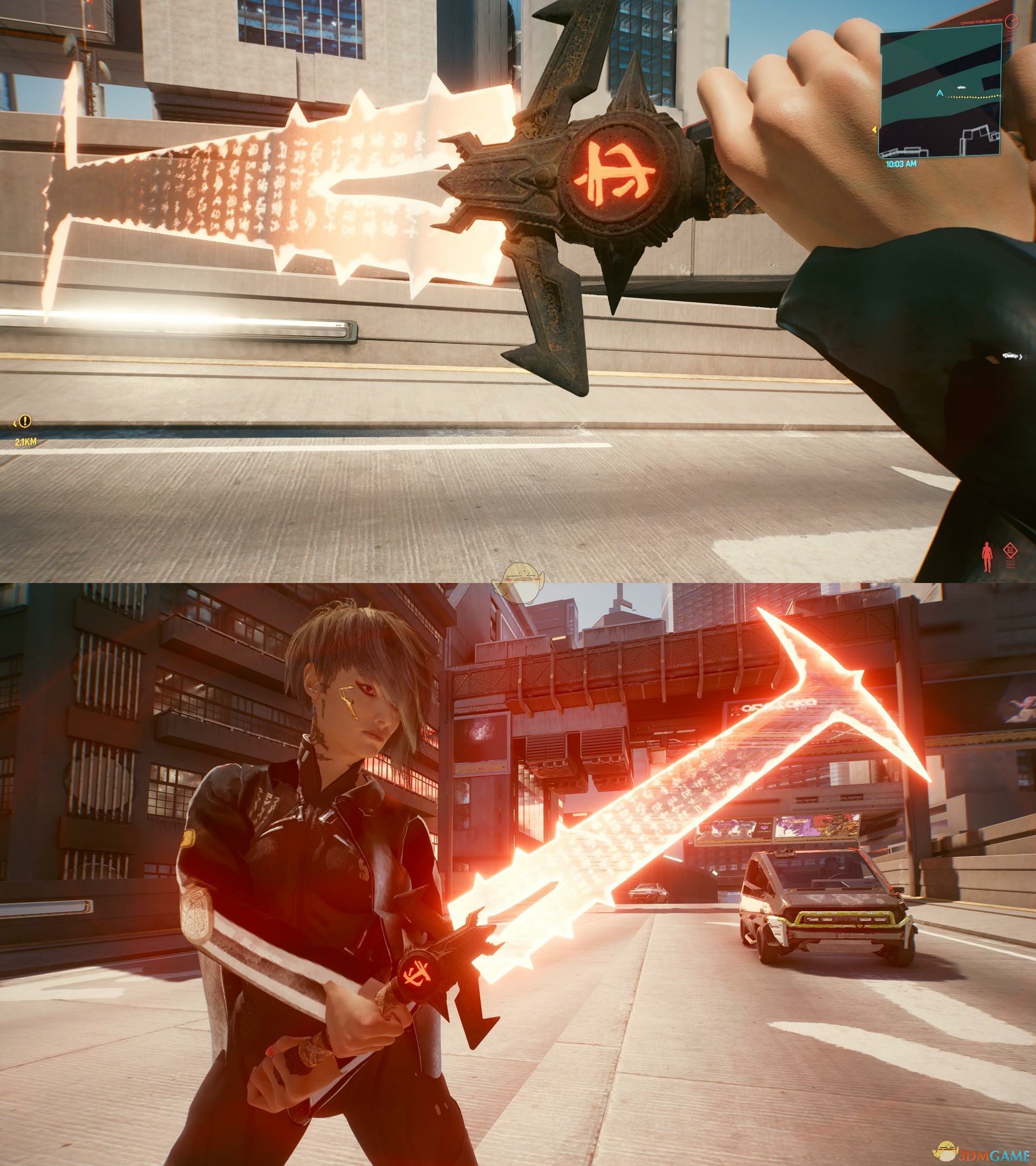 《赛博朋克2077》裁决剑替换黑独角兽MOD