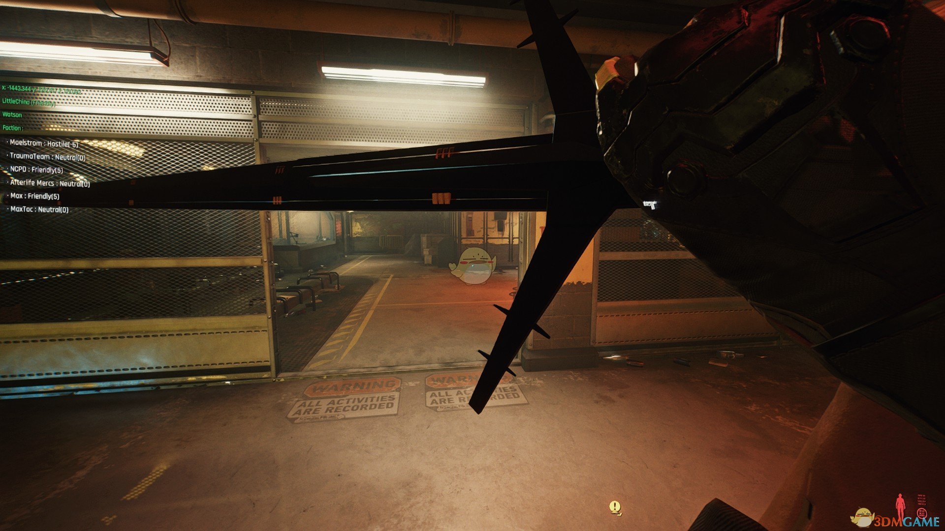 《赛博朋克2077》湖女之剑-黑黄替换武士刀MOD