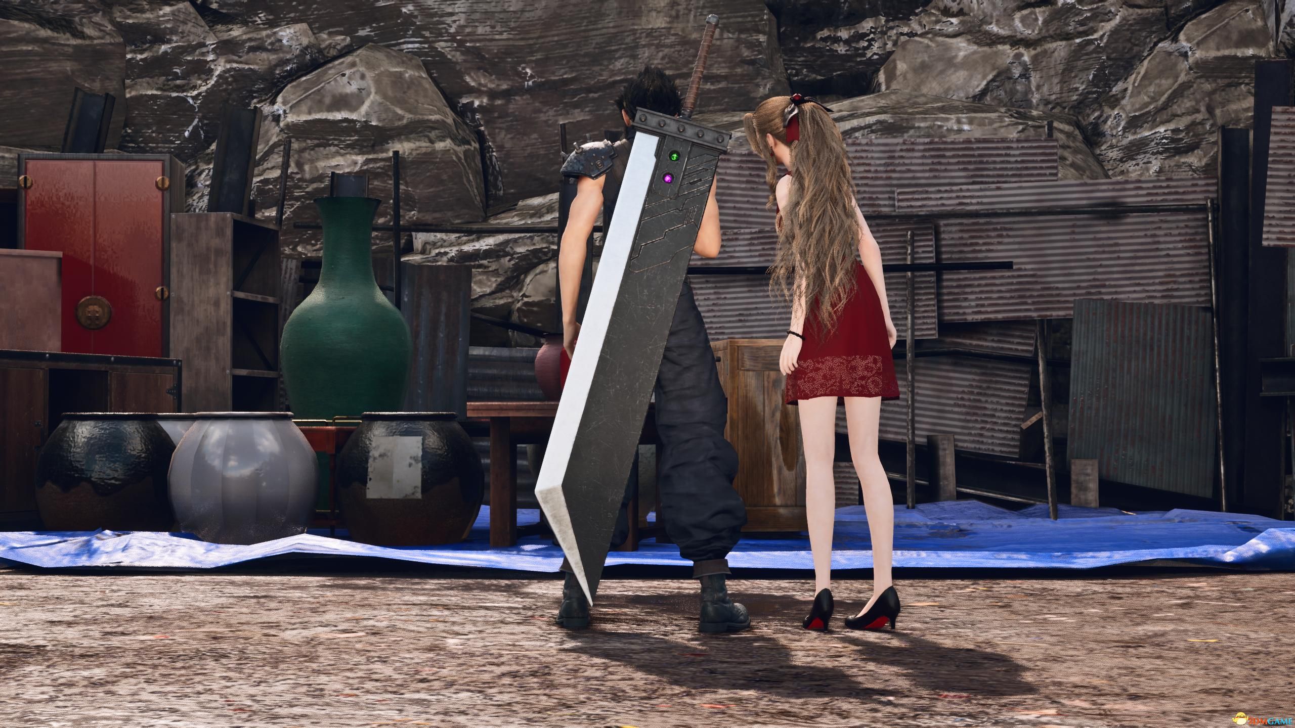 《最终幻想7：重制版》爱丽丝的红色小礼服连衣裙MOD