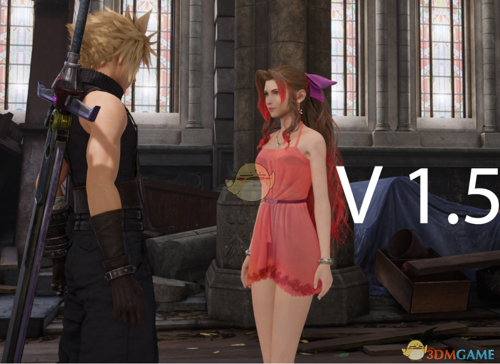 《最终幻想7：重制版》爱丽丝的大胸少短女裙合集MOD