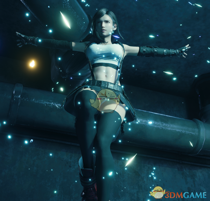 《最终幻想7：重制版》蒂法模型4K重塑黑色内衣版MOD