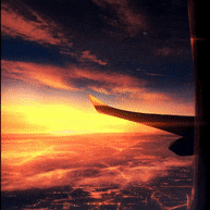 《Wallpaper Engine》飞机窗外的夕阳高清动态壁纸