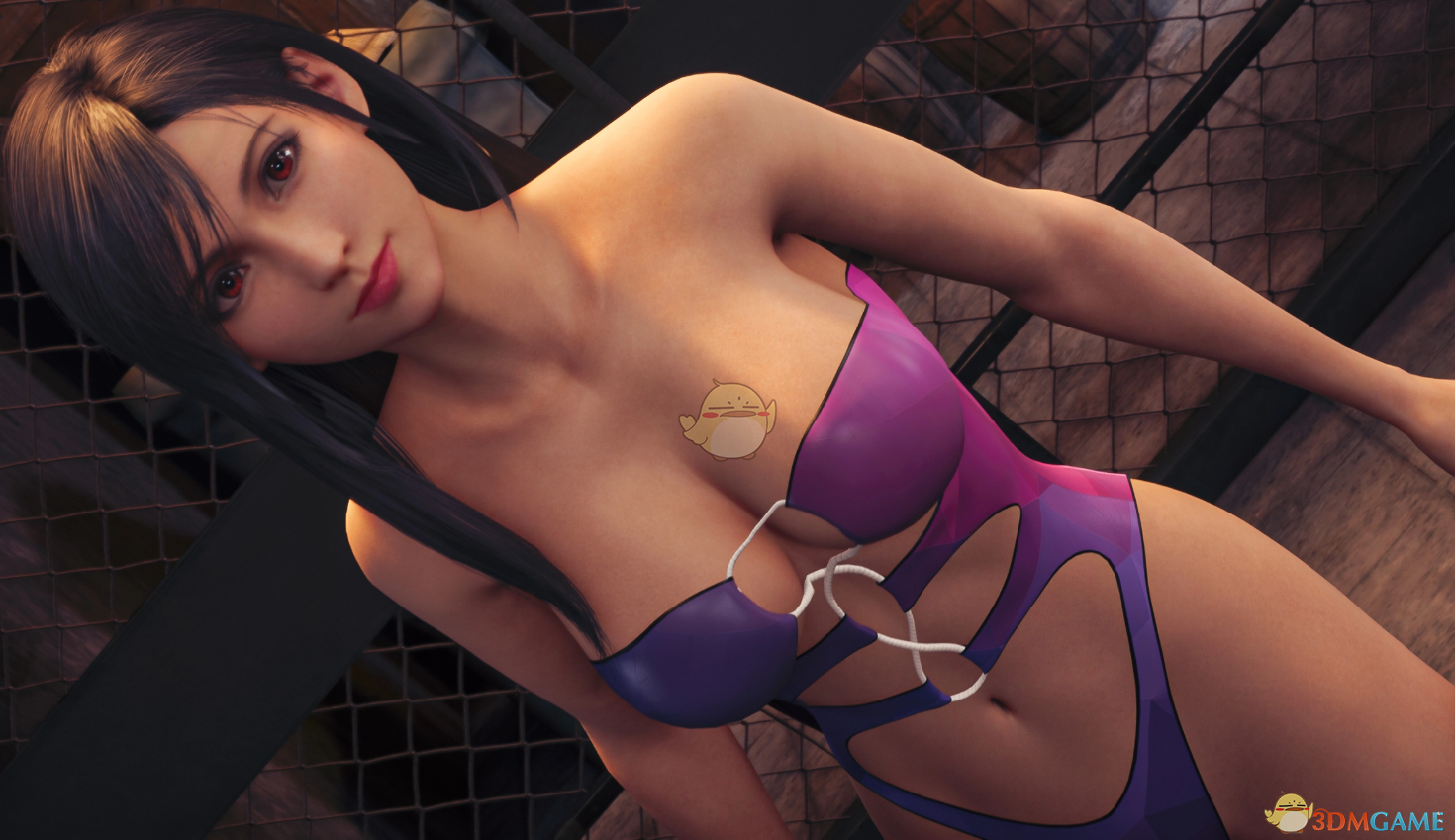 《最终幻想7：重制版》穿火辣连体泳衣的无妆蒂法合集MOD