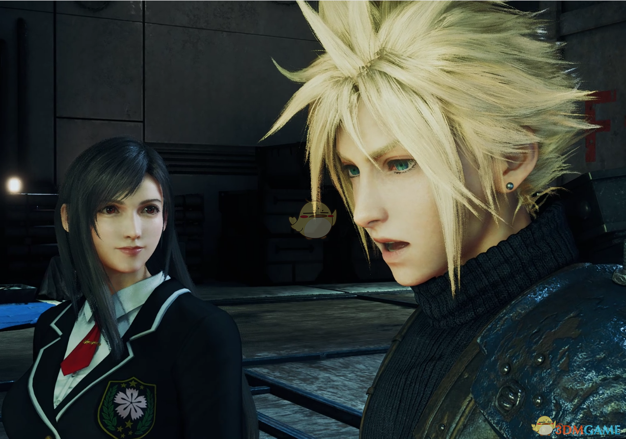 《最终幻想7：重制版》穿穗香黑色校服的蒂法MOD