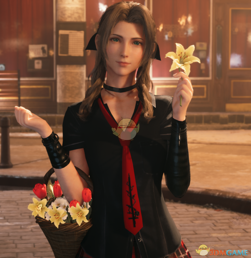 《最终幻想7：重制版》穿玛丽罗斯黑色朋克服装的爱丽丝MOD