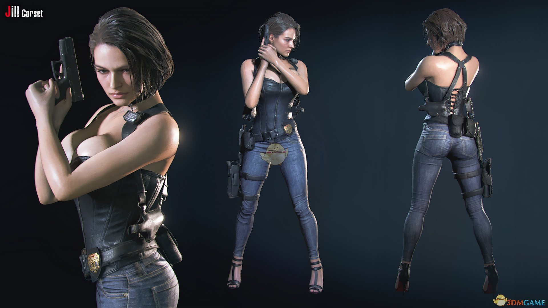 《生化危机3：重制版》大胸性感内衣牛仔裤MOD