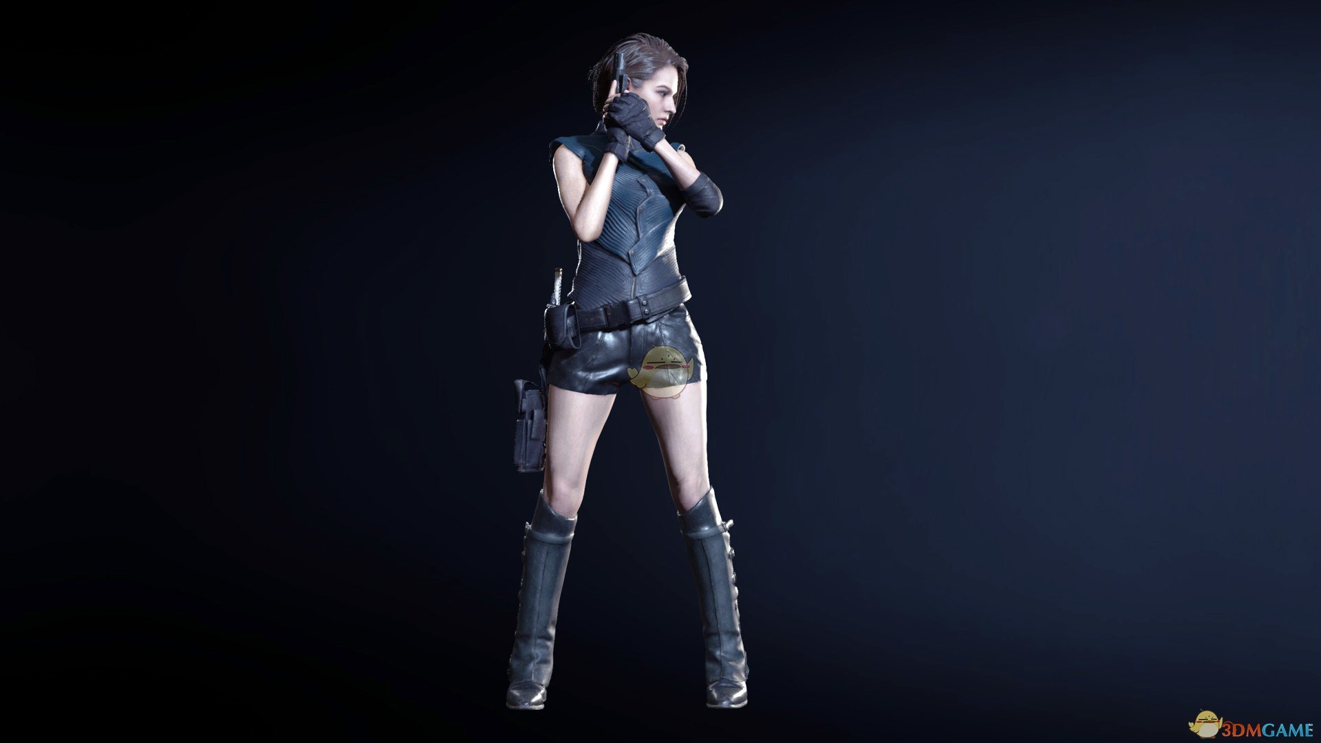 《生化危机3：重制版》黑发性感皮衣短裤MOD