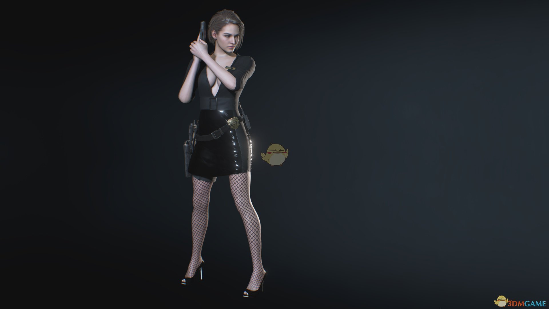 《生化危机3：重制版》黑色皮衣警探制服MOD