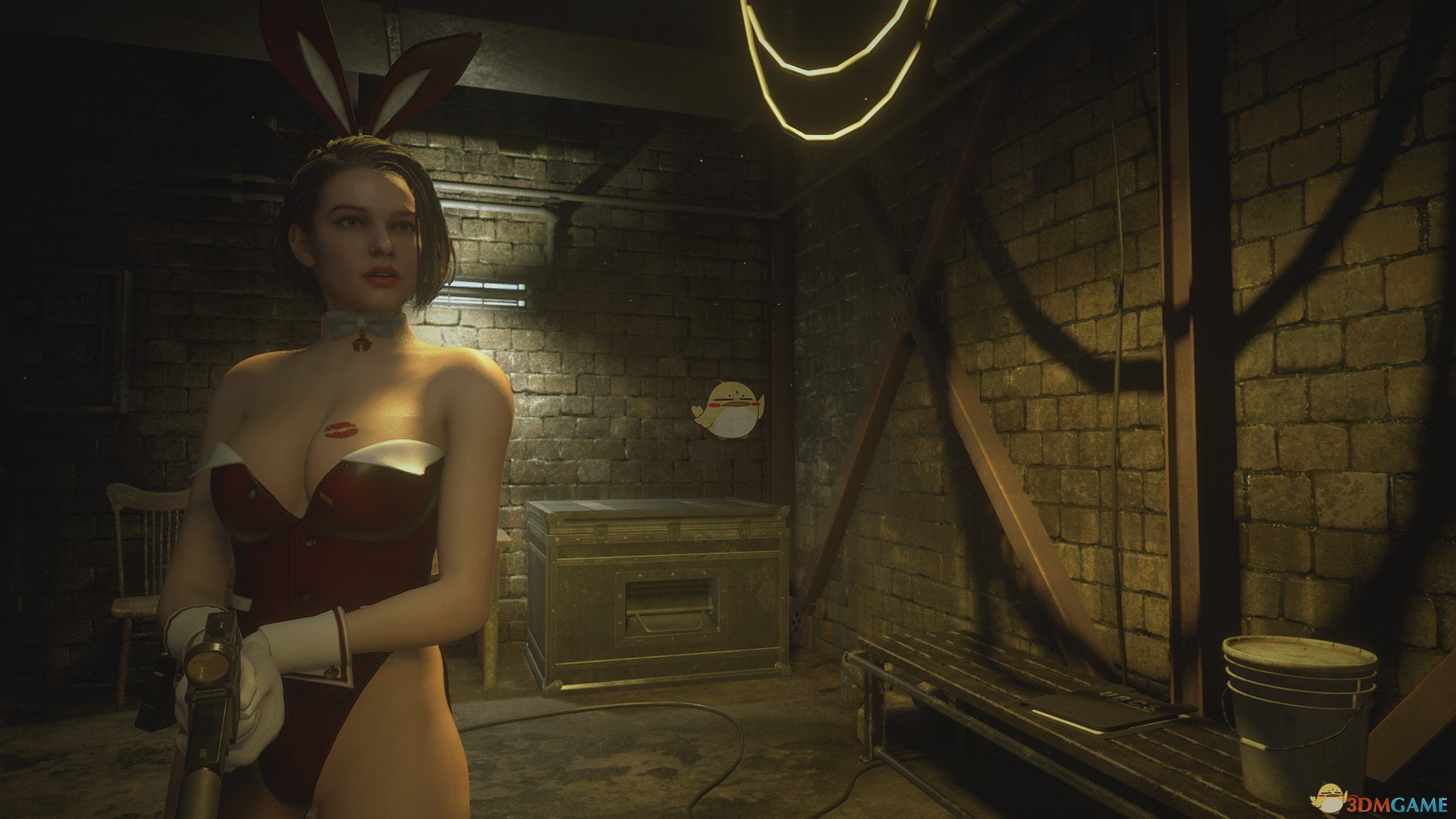 《生化危机3：重制版》清凉红衣免女郎MOD