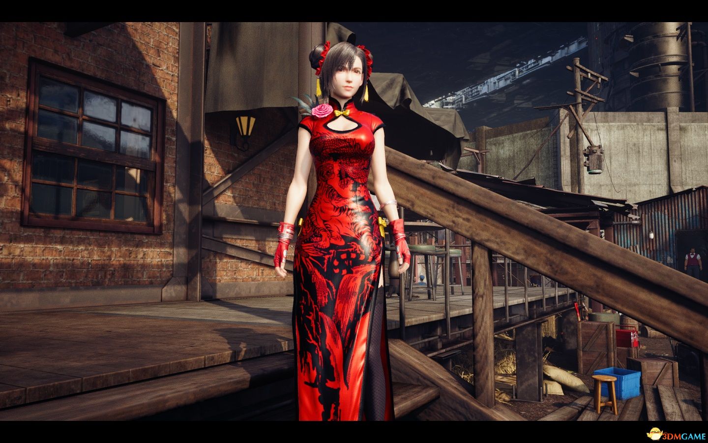 《最终幻想7：重制版》蒂法的红色传统旗袍MOD