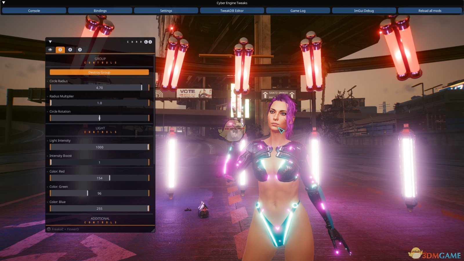 《赛博朋克2077》角色照明MOD