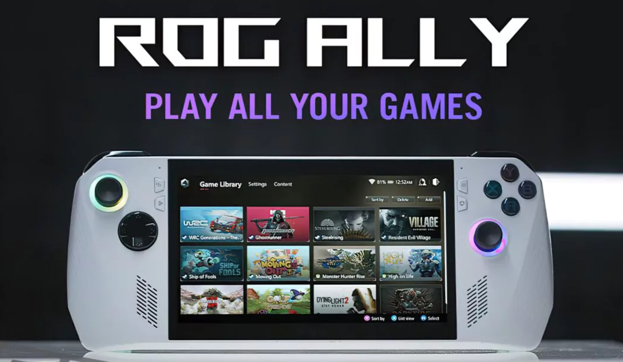 传华硕游戏掌机ROG Ally起售价599美元